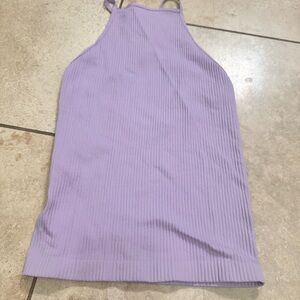 Lavender Ribbed Women's Top